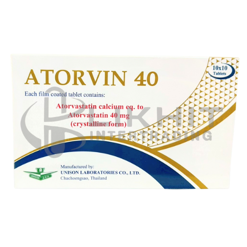 ATORVIN 40MG.10X10'S