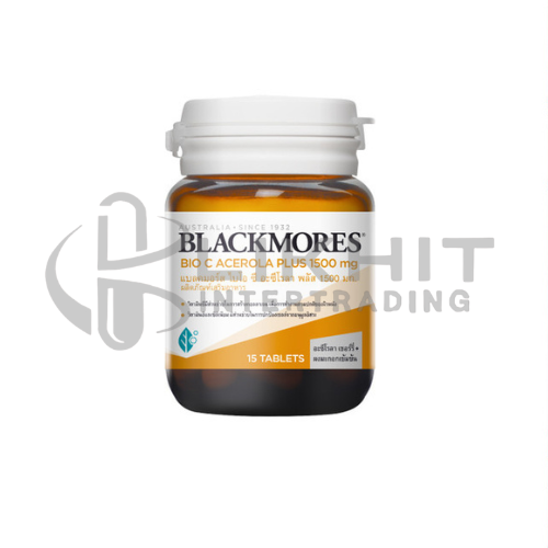 BLACKMORES BIO-C ACEROLA PLUS 1,500MG 15'S (ของแถม)