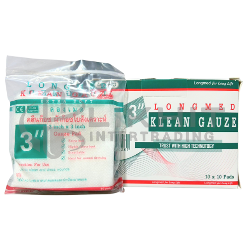 LONGMED KLEAN GAUZE 3X3"