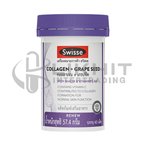 SWISSE COLLAGEN+GRAPE SEED 60'S 