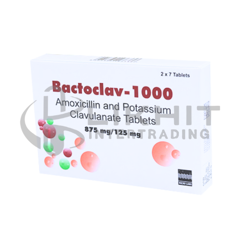 BACTOCLAV-1000MG 2X7'S