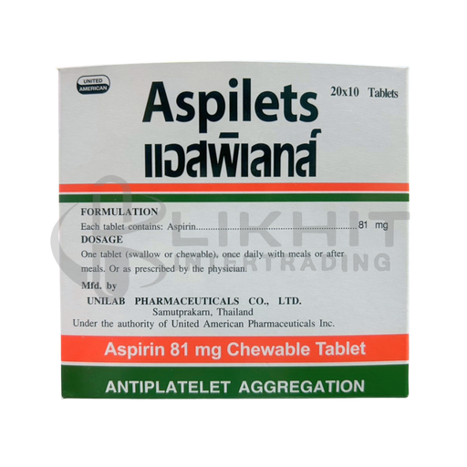 [0622] ASPILETS 81MG 20X10'S