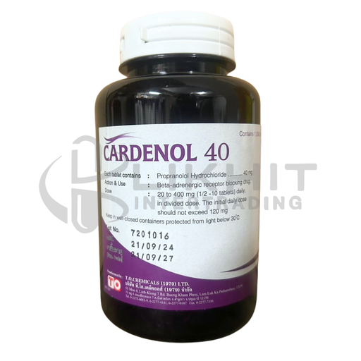 [0646] CARDENOL 40MG 1000'S