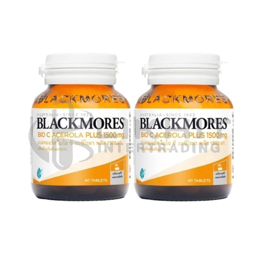 [1177] BLACKMORES BIO-C ACEROLA PLUS 1,500MG 40'S แพ็คคู่