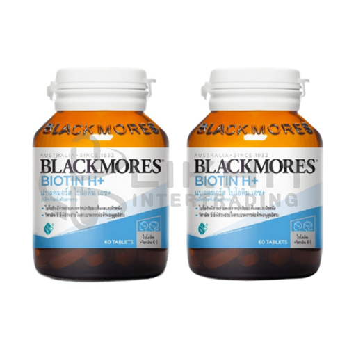 [1182] BLACKMORES BIOTIN H+ 60'S แพ็คคู่