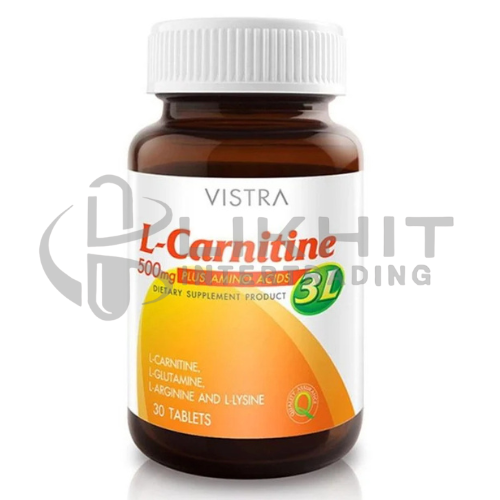 [1256] VISTRA L-CARNITINE PLUS 3L 500MG 30'S