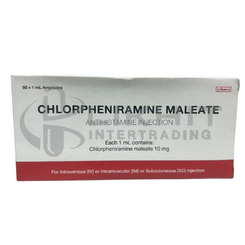 [1820] CHLORPHENIRAMINE MALEATE INJ 10MG 50X1ML.