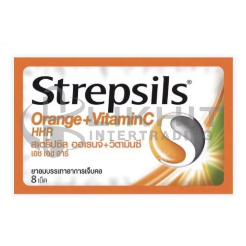 [1910] STREPSIL-ซอง ส้ม VIT.C 8'S