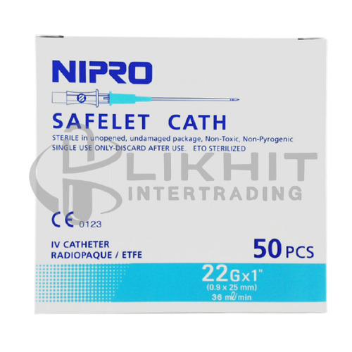 [2135] NIPRO SAFELET CATH 22GX1" 50'S