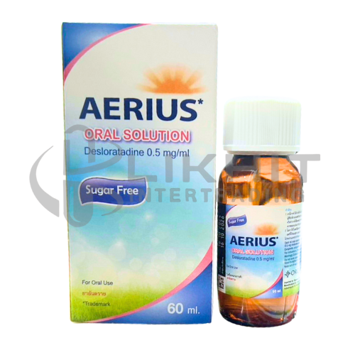 [2570] AERIUS SUGAR FREE SYRUP 60CC.