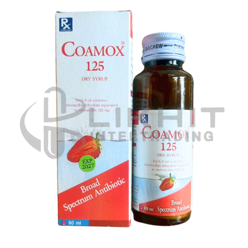 [2629] COAMOX 125 สตรอ DRY SYR 60ML