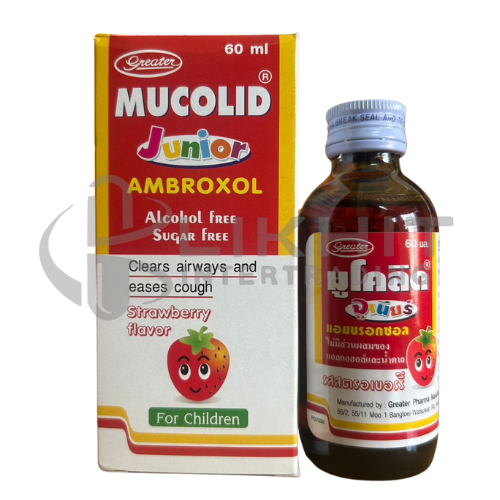 [2676] MUCOLID JUNIOR สตรอเบอร์รี่ 60ML