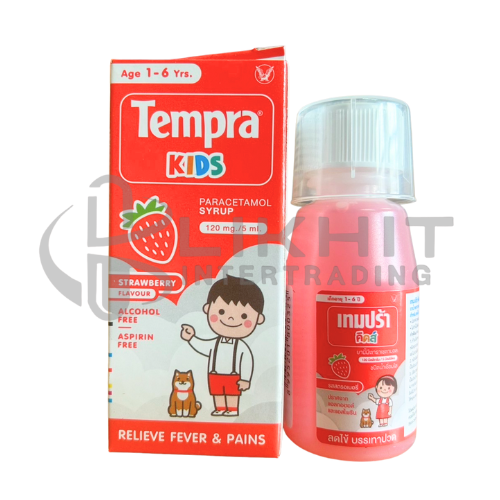 [2707] TEMPRA KIDS สตรอเบอร์รี่ 60ML