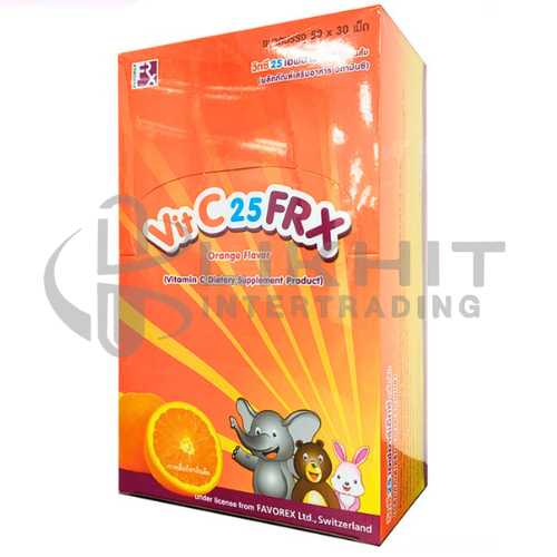 [3153] VIT C-25 FRX 20X30'S ส้ม