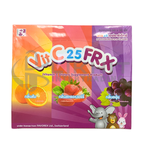 [3309] VIT C-25 FRX 30TAB คละรส