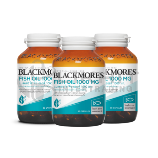 [1191] BLACKMORES FISH OIL 1,000MG 80'S แพ็ค3