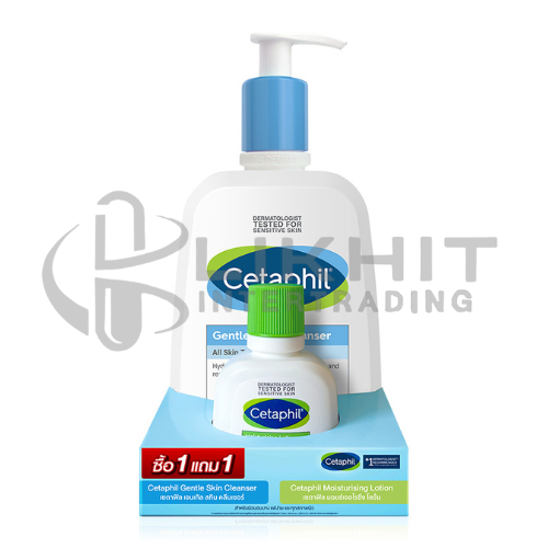 [4143] CETAPHIL GENTLE CLEANSER 500ML+MOIS LOTION 59ML