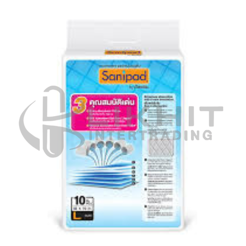 [4190] แผ่นรองซับ SANIPAD L 10PCS.45X70CM