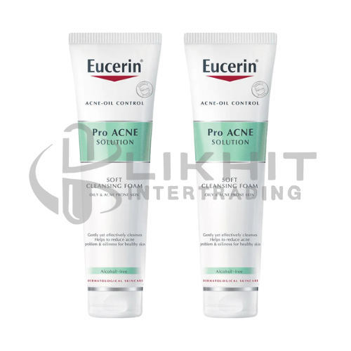 [4383] EUCERIN PRO ACNE CLEANSING FOAM 150G.+150G.(แพ็คคู่)