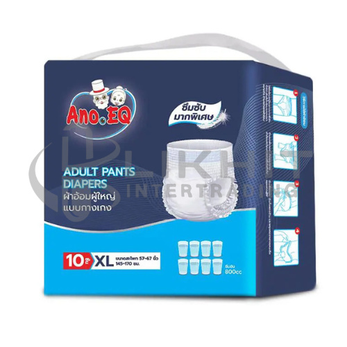 [4675] ผ้าอ้อมผู้ใหญ่ แบบเทปกาว ANO.EQ 800CC. ไซส์ XL 10ชิ้น