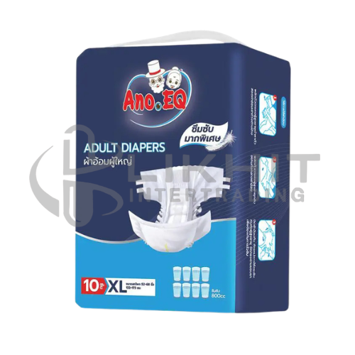[4829] ผ้าอ้อมผู้ใหญ่ แบบเทปกาว ANO.EQ 800CC. ไซส์ L 10ชิ้น